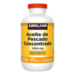 Aceite de Pescado Concentrado Kirkland Signature 1000mg 400 Cápsulas